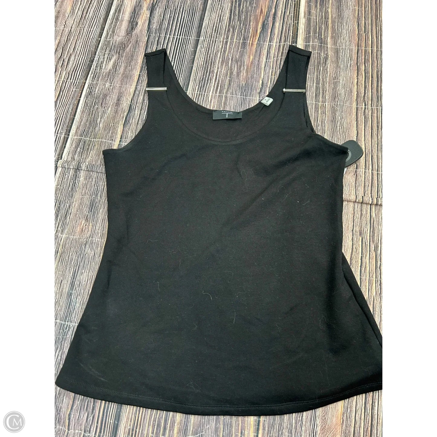 Tank Top By Tahari In Black, Size: M