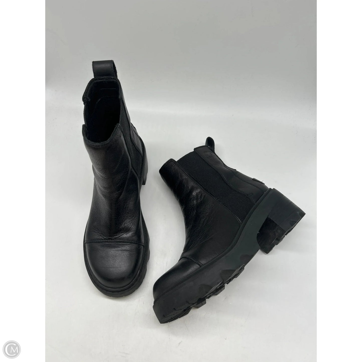 Boots Ankle Heels By Sorel In Black, Size: 8
