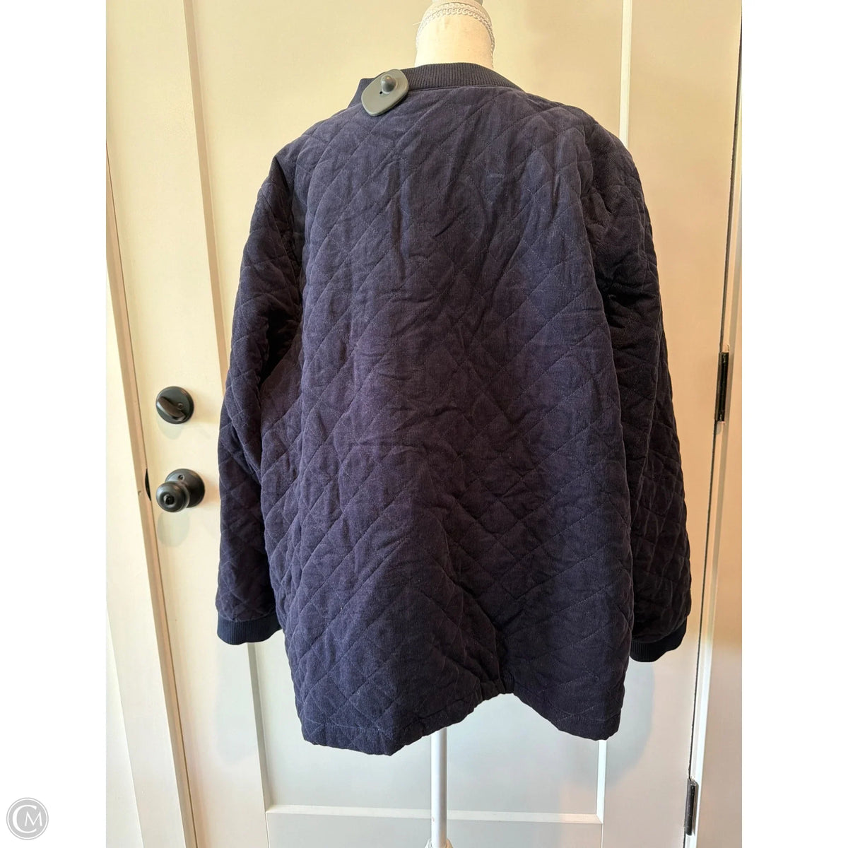 Jacket Puffer & Quilted By Cj Banks In Blue, Size: 3x