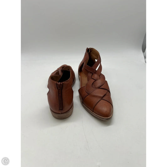 Sandals Heels Block By Lucky Brand In Brown, Size: 9