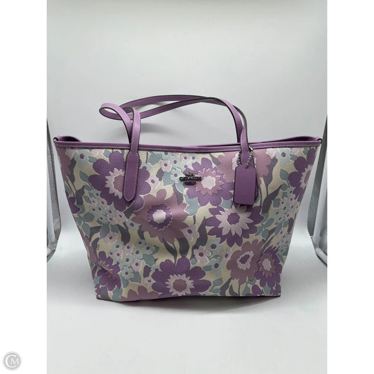 Tote Designer By Coach, Size: Large