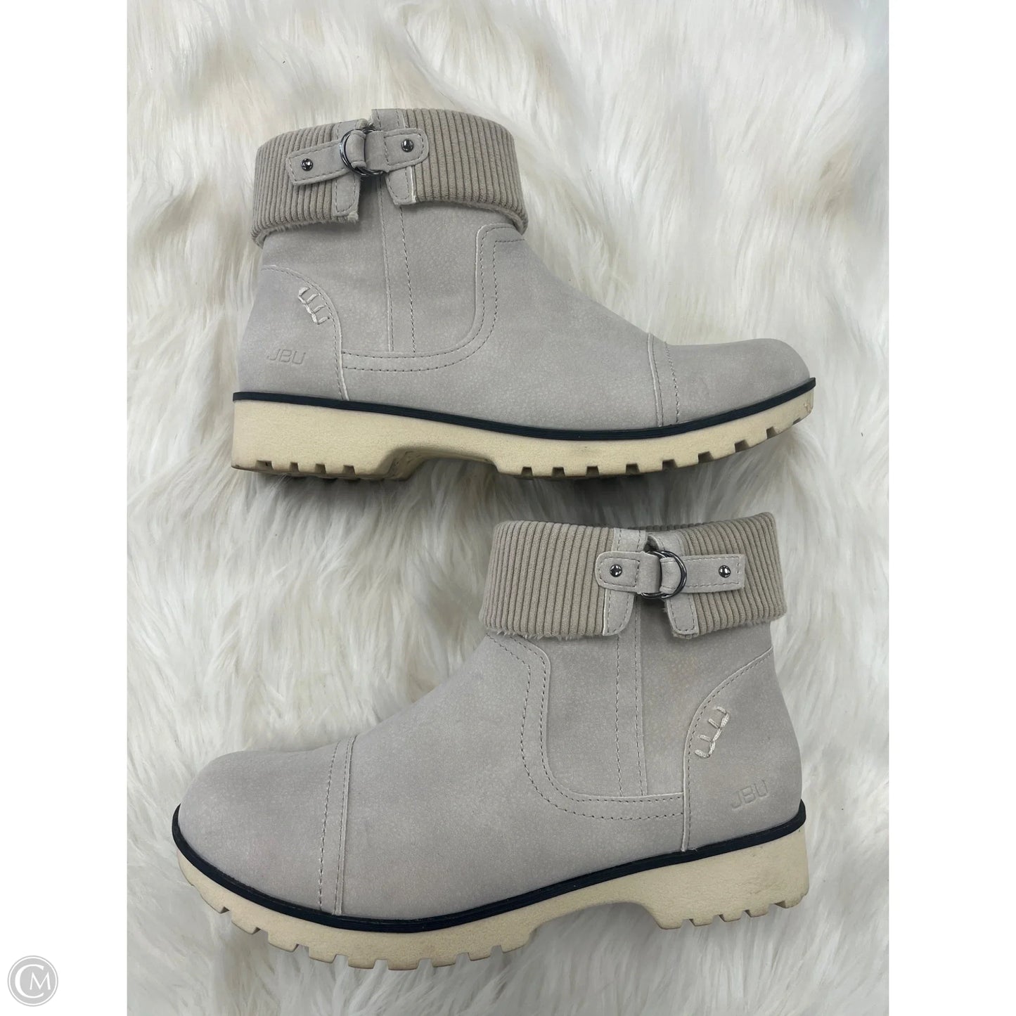 Boots Ankle Flats By Jbu By Jambu In Grey, Size: 9