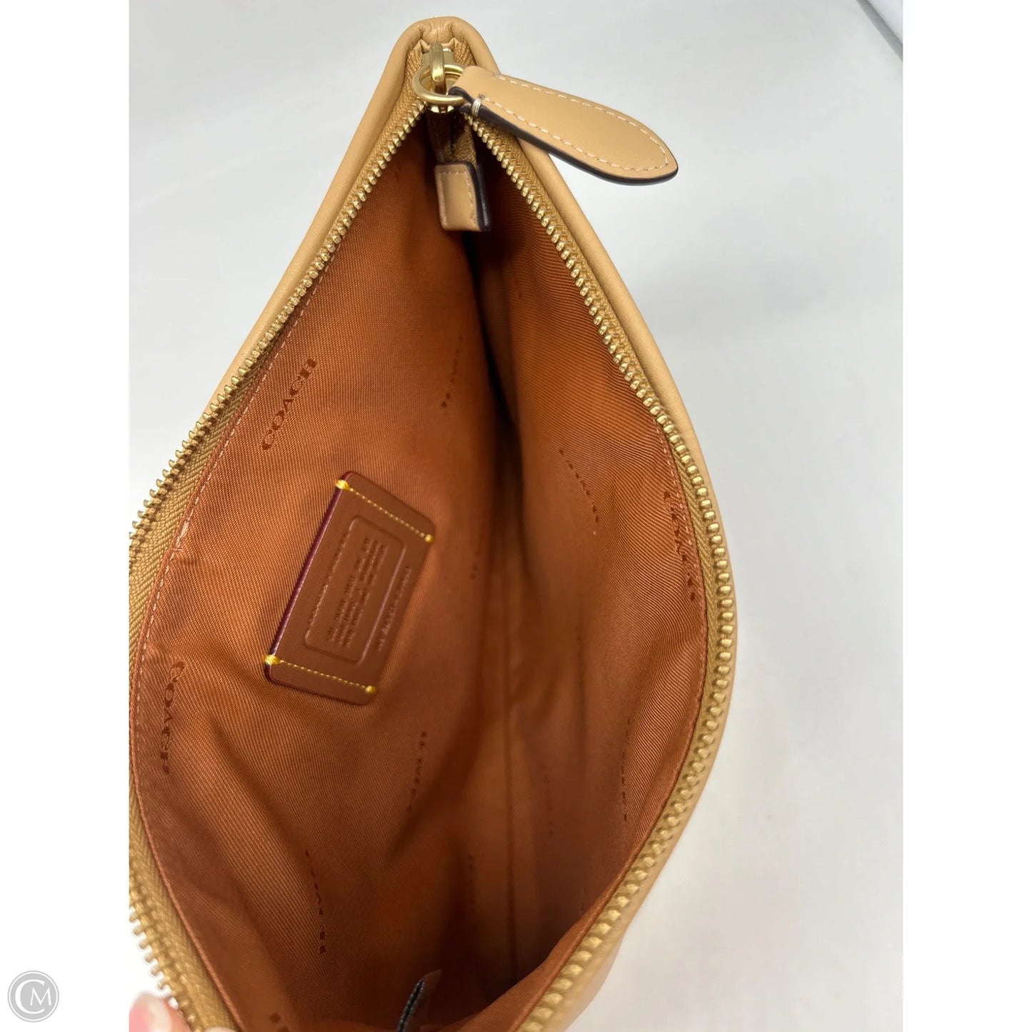 Clutch Designer By Coach, Size: Large