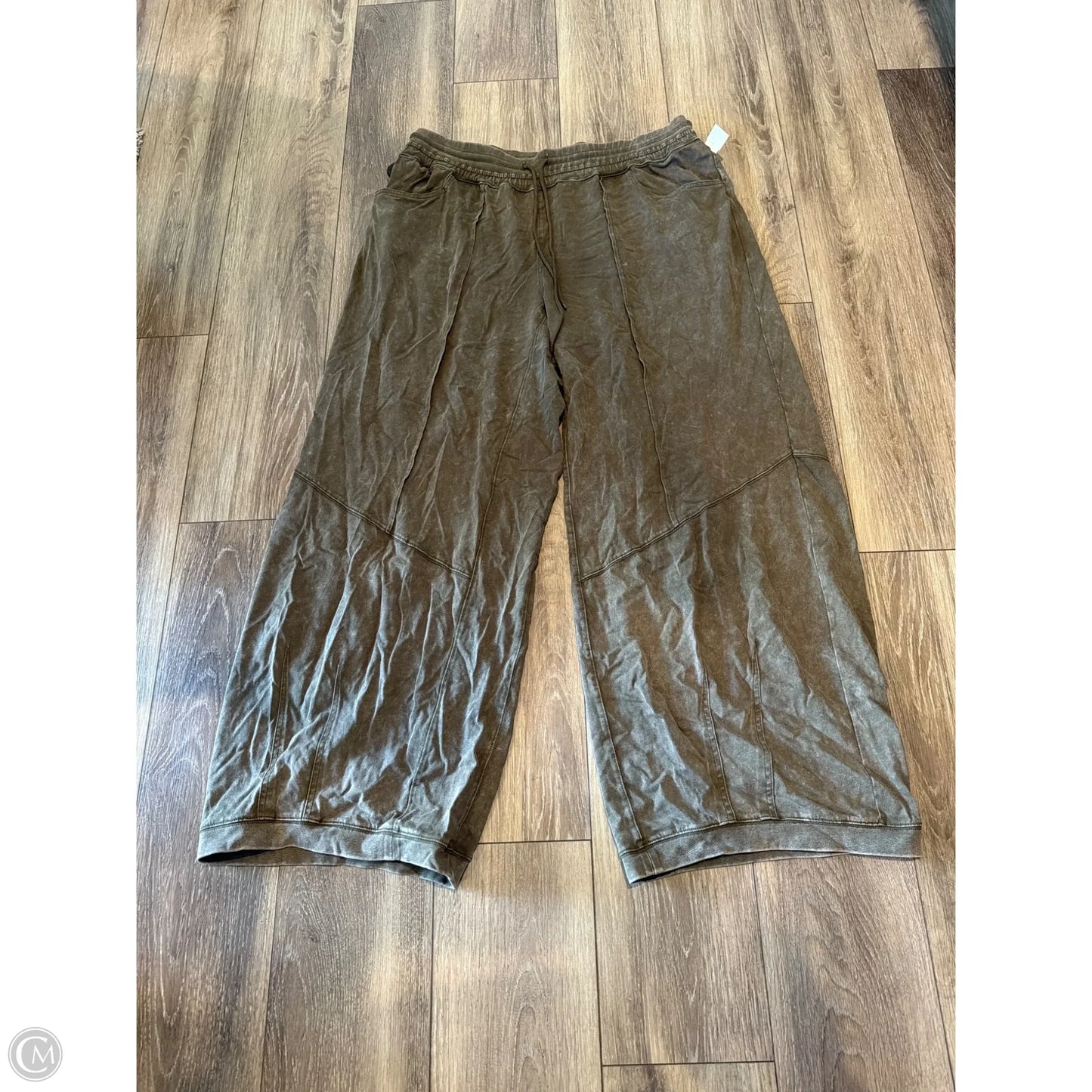 Pants Wide Leg By Davi & Dani In Green, Size: 2x