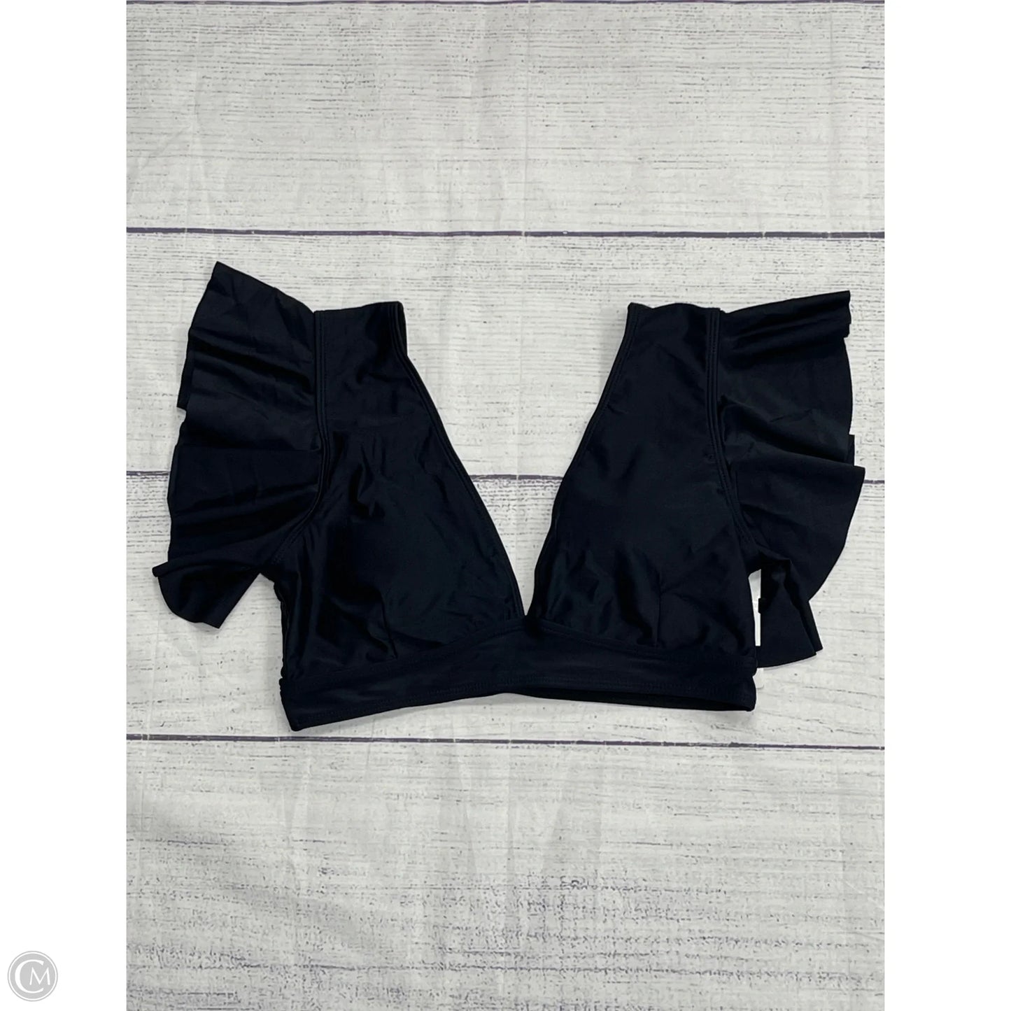 Swimsuit Top By Clothes Mentor In Black, Size: M