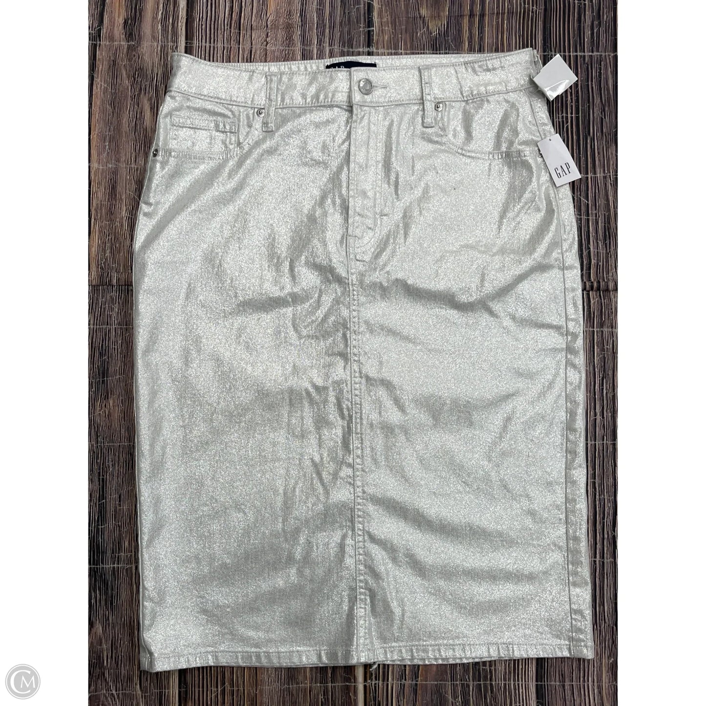 Skirt Midi By Gap In White, Size: 6