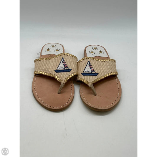 Sandals Flip Flops By Jack Rogers In Multi-colored, Size: 8
