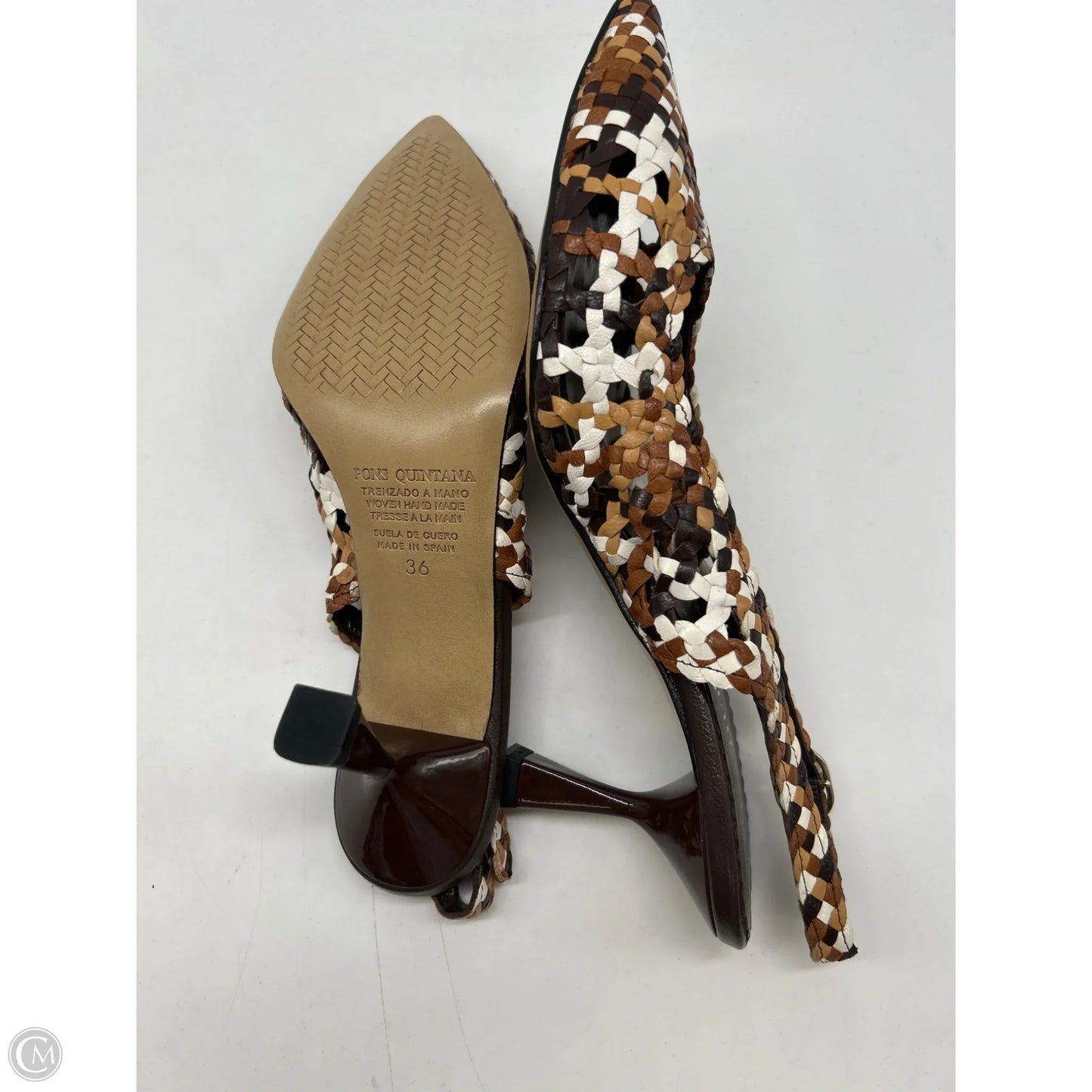 Shoes Heels Kitten By Clothes Mentor In Brown, Size: 6