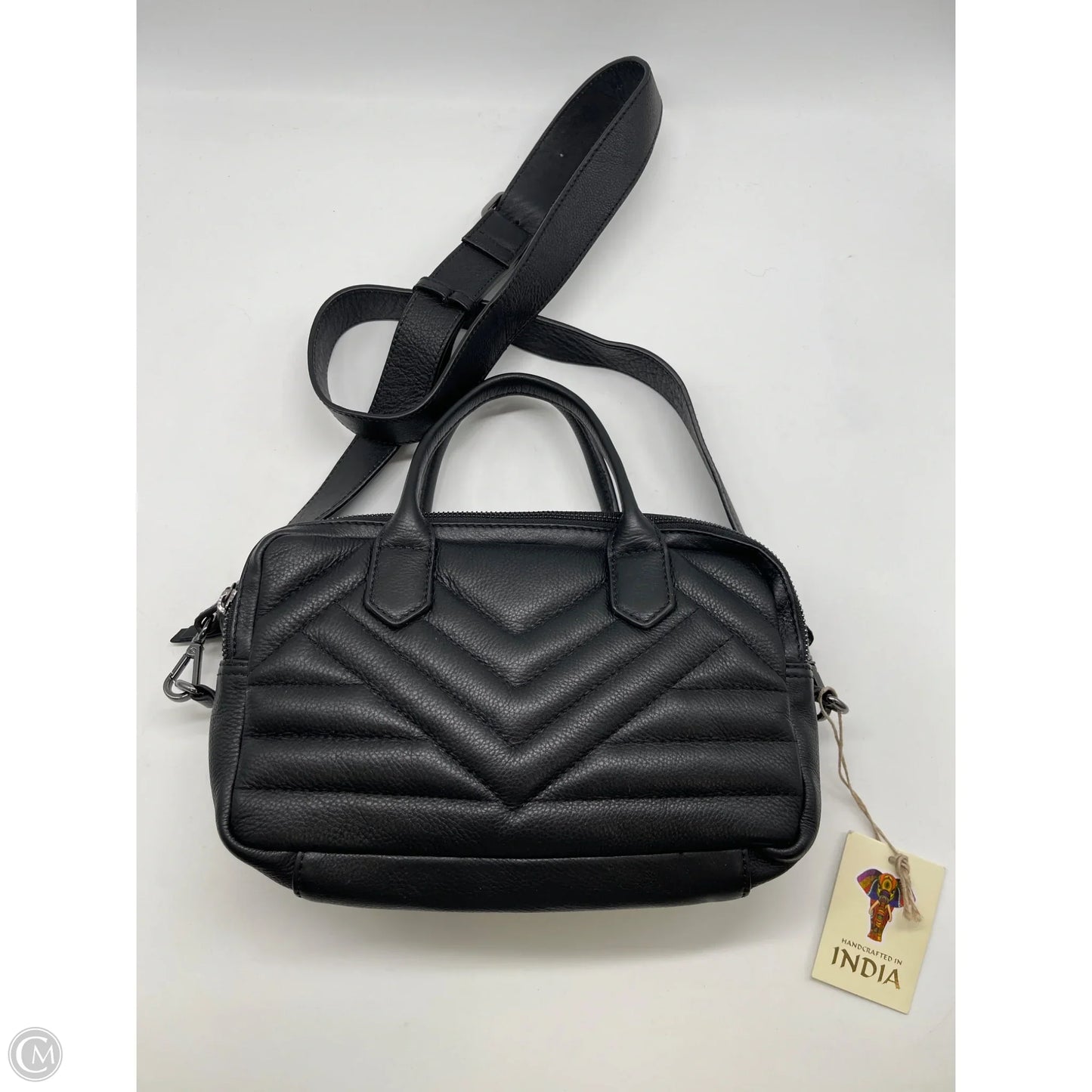 Crossbody Leather By Clothes Mentor, Size: Medium