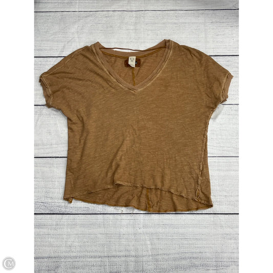 Top Short Sleeve By We The Free In Brown, Size: S