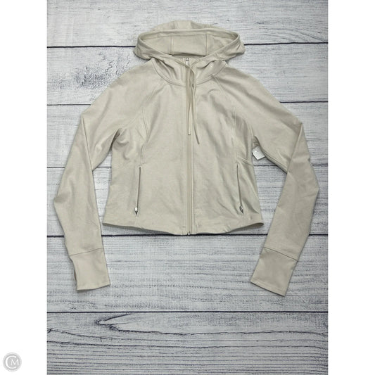 Athletic Jacket By Athleta In Cream, Size: L