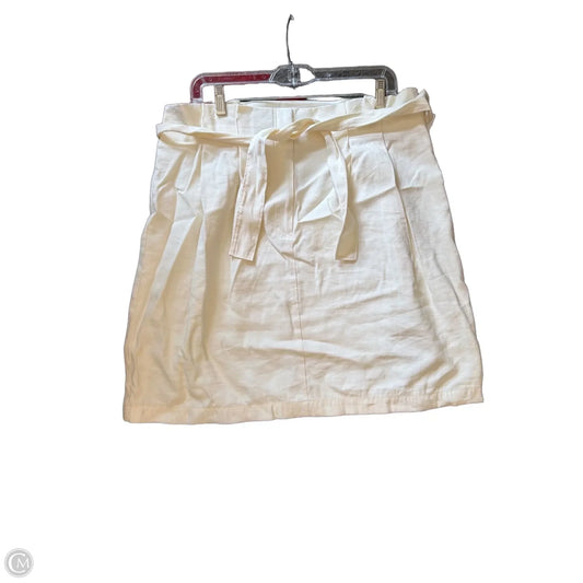 Skirt Mini & Short By Ann Taylor In Cream, Size: 14