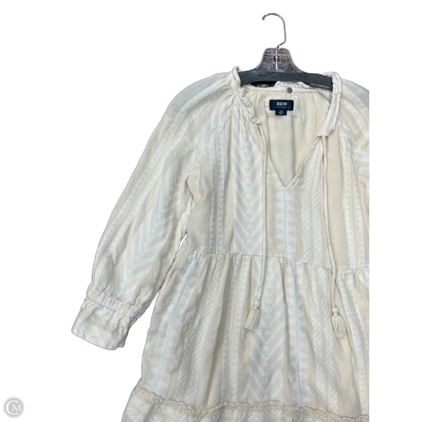 Dress Casual Short By Maeve In Cream, Size: Xsp