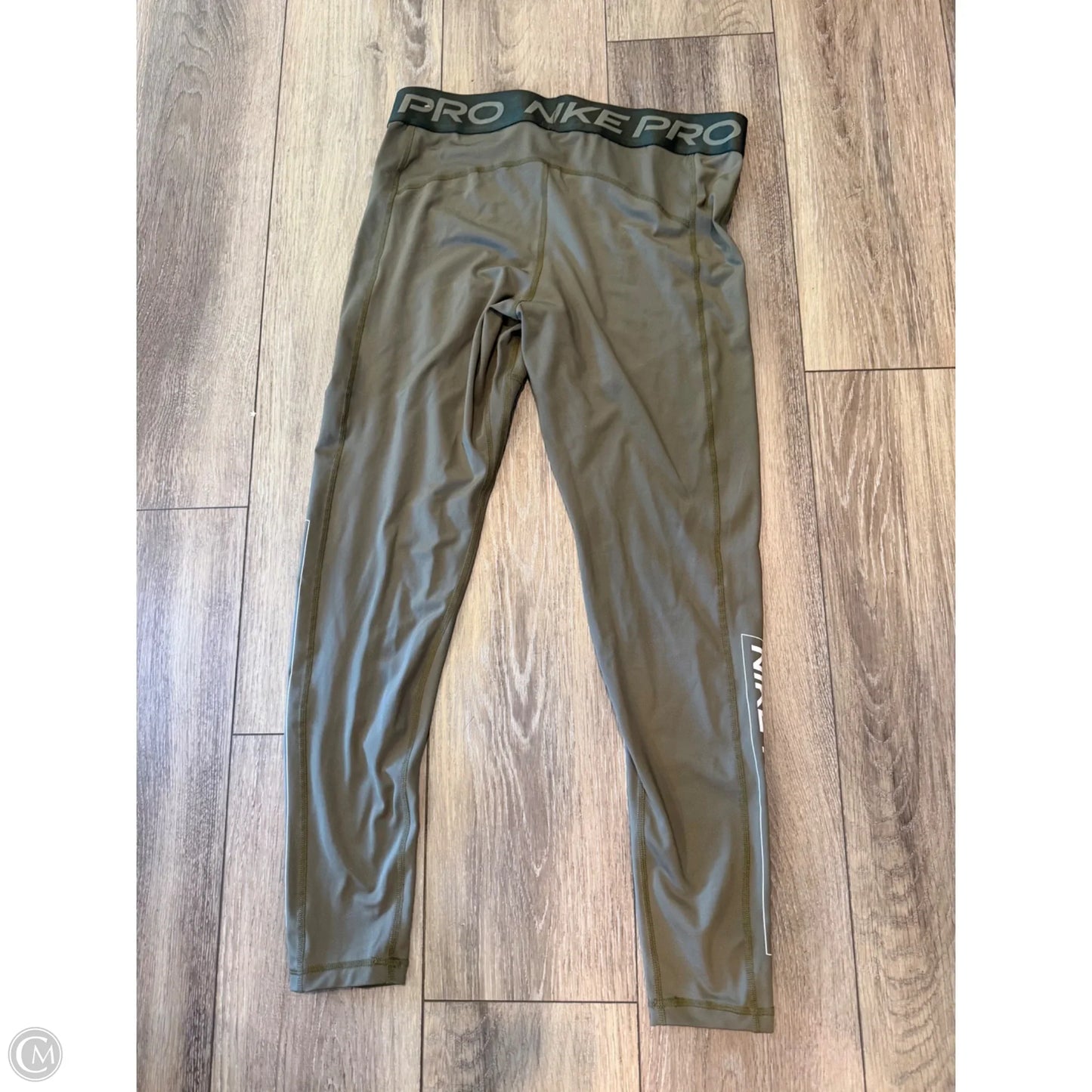 Athletic Pants By Nike In Green, Size: L