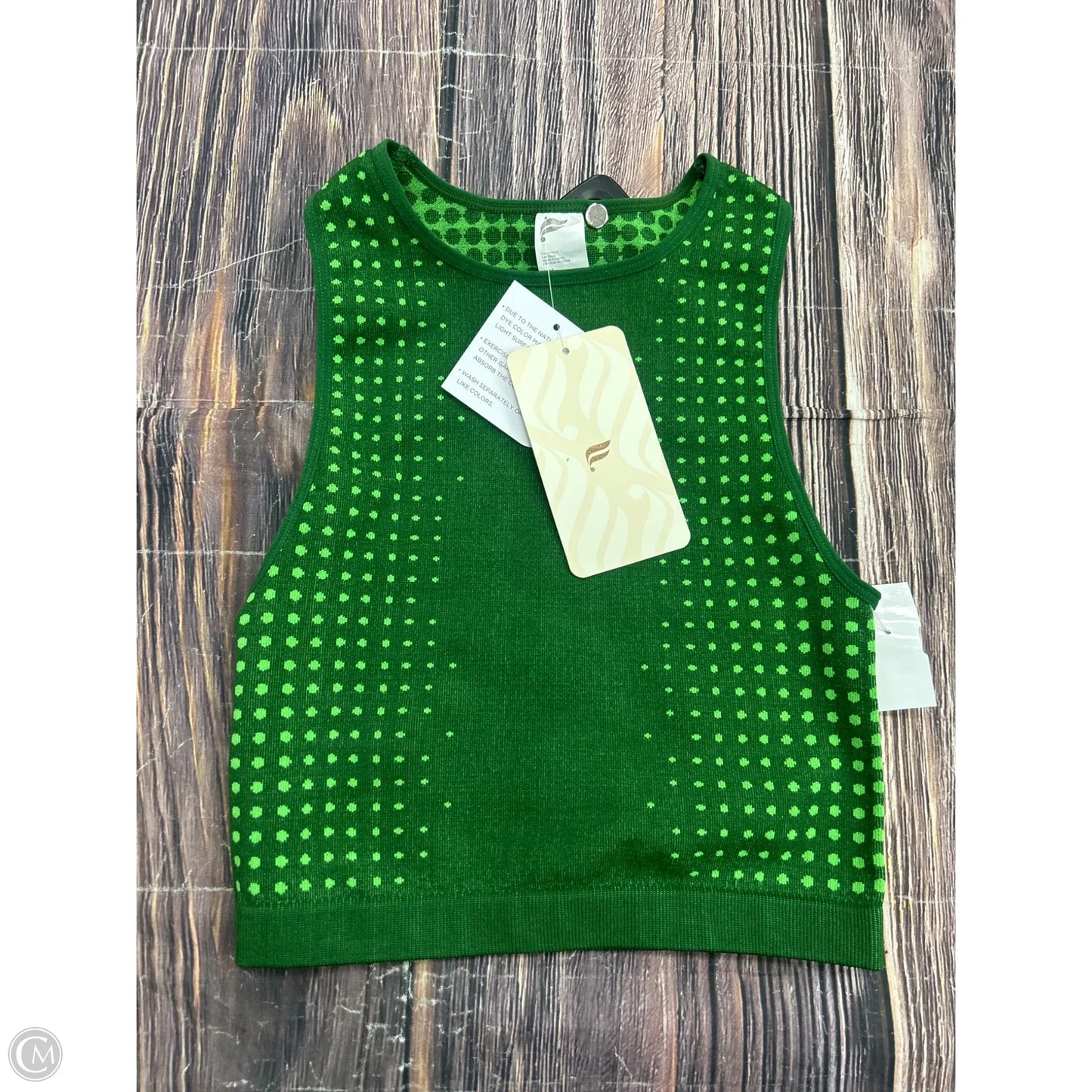 Athletic Tank Top By Fabletics In Green, Size: Xs