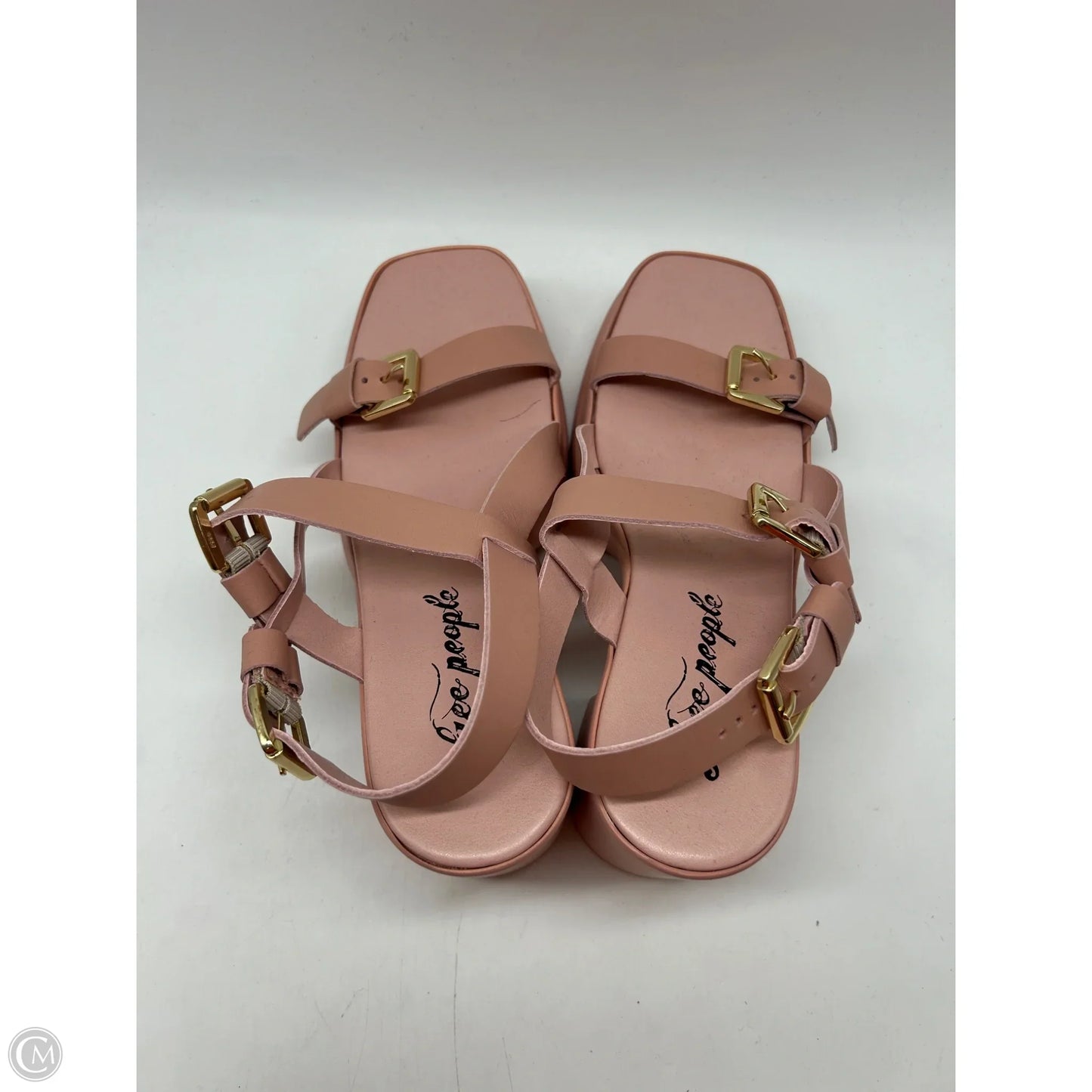 Sandals Heels Block By Free People In Pink, Size: 9.5