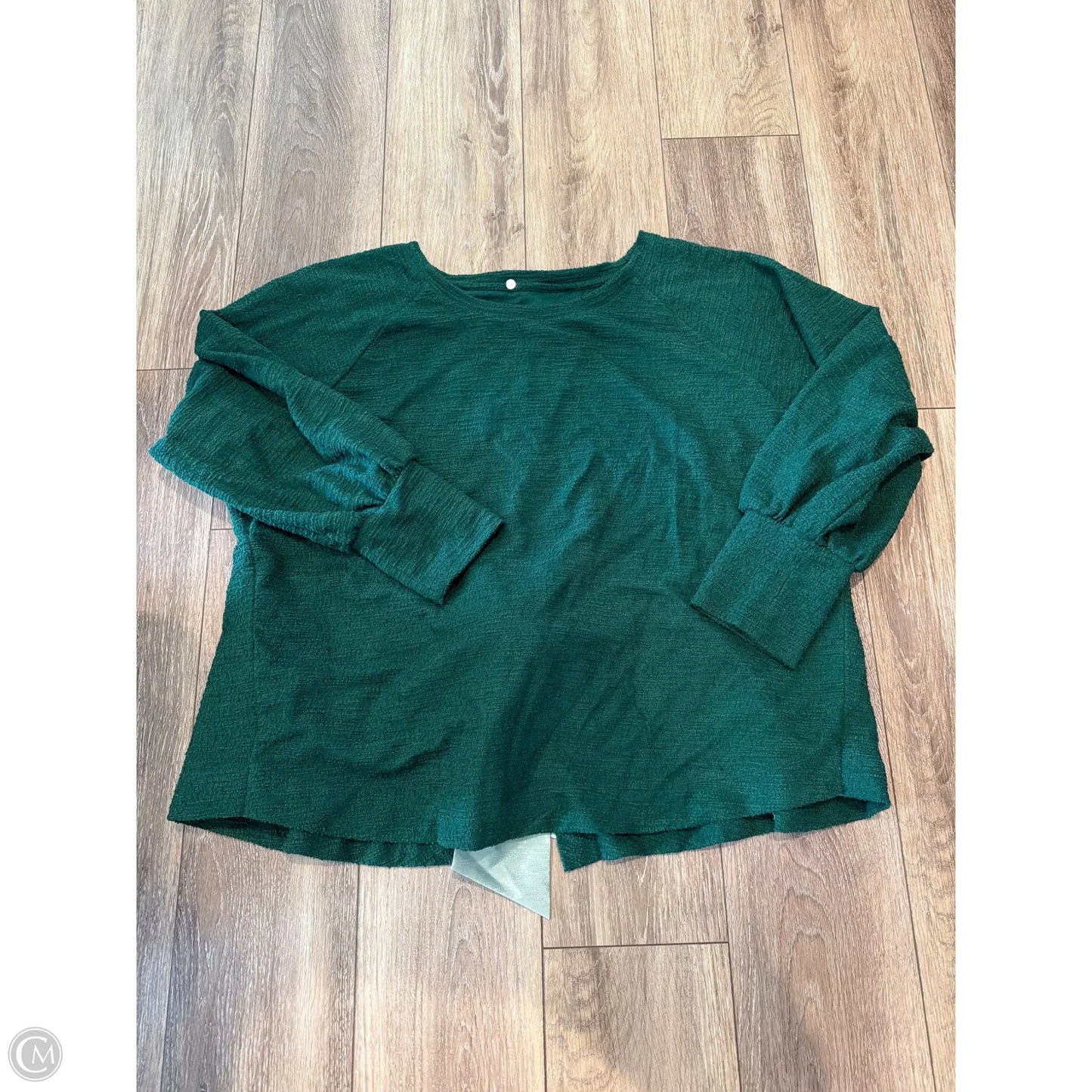 Top Long Sleeve By Anthropologie In Green, Size: 3x