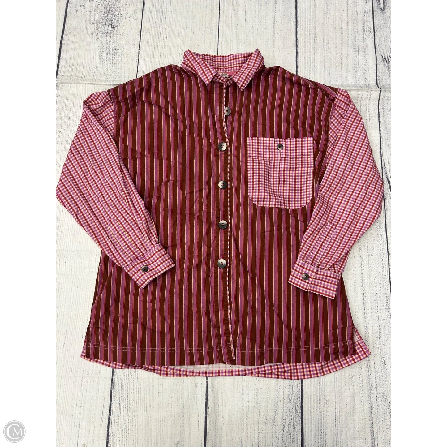 Top Long Sleeve By Free People In Red, Size: S