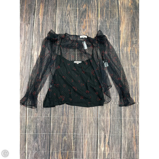 Top Long Sleeve By Loft In Black, Size: Xl