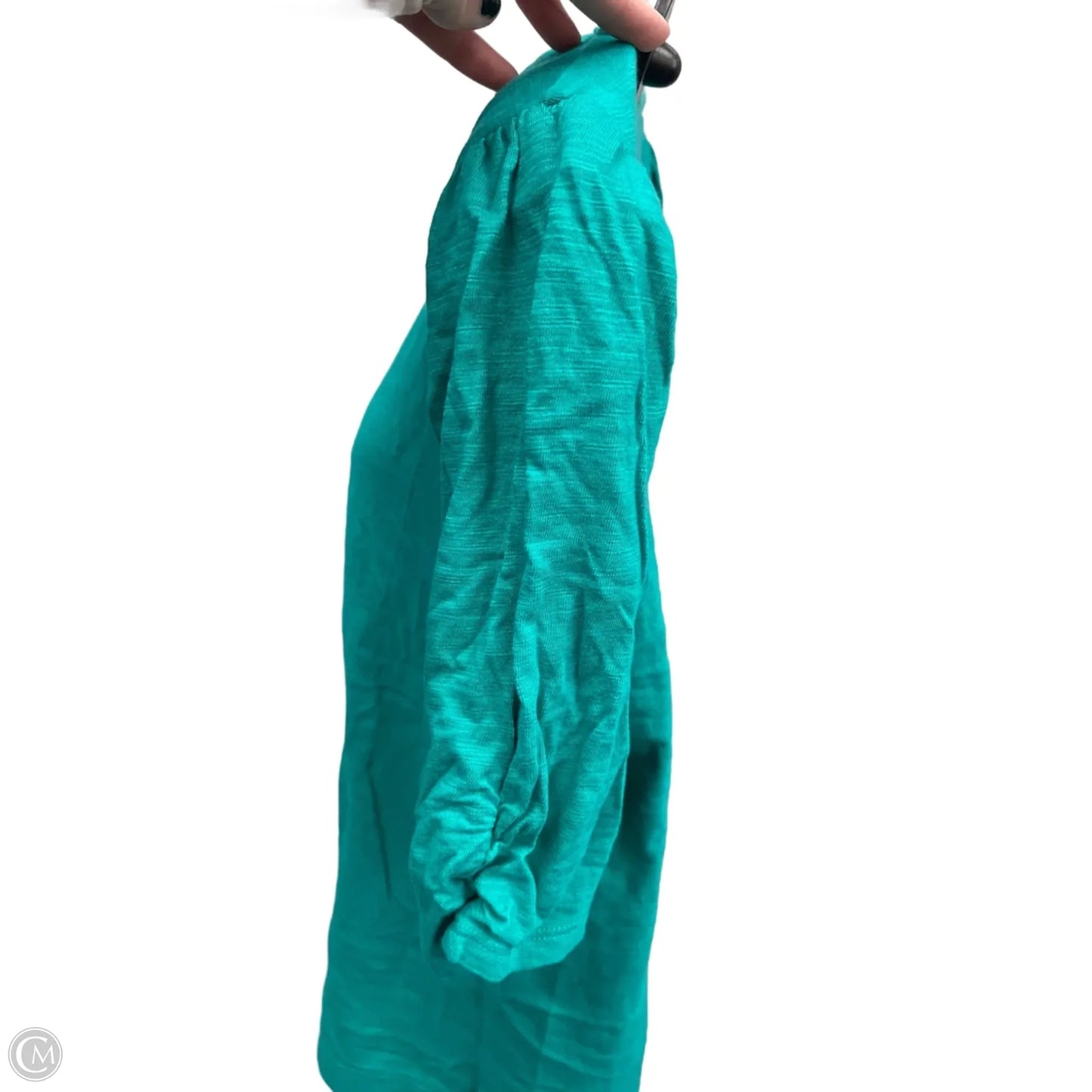 Top Short Sleeve By Chicos In Teal, Size: M