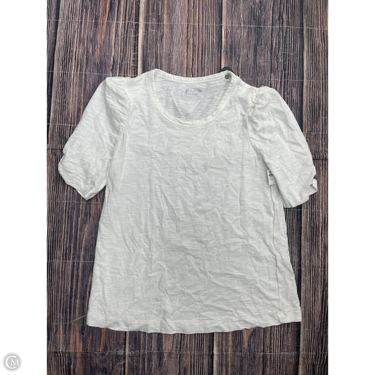 Top Short Sleeve By Chicos In White, Size: M
