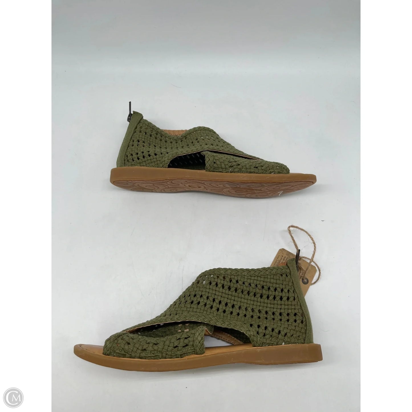 Sandals Flats By Born In Green, Size: 8