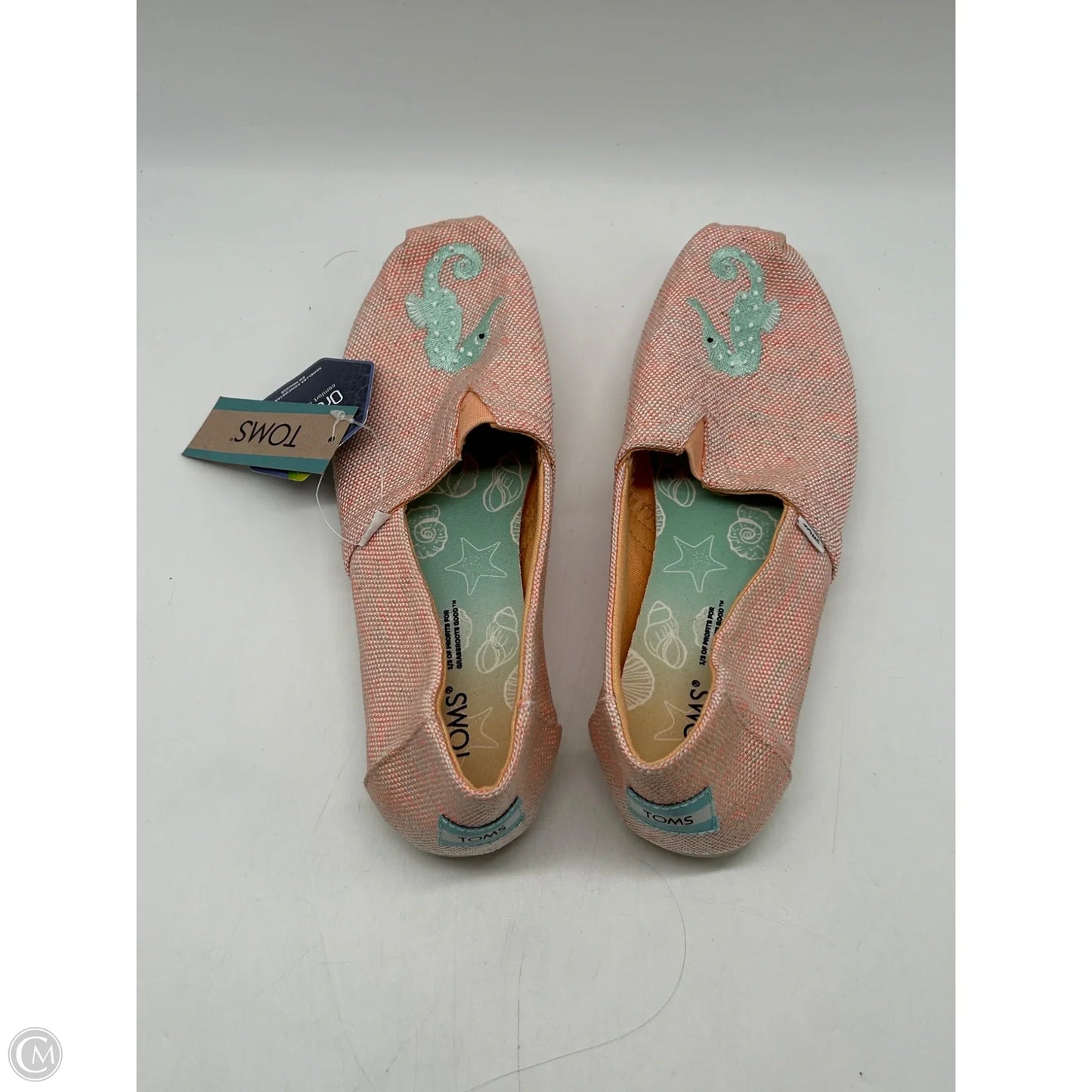 Shoes Flats By Toms In Orange, Size: 7