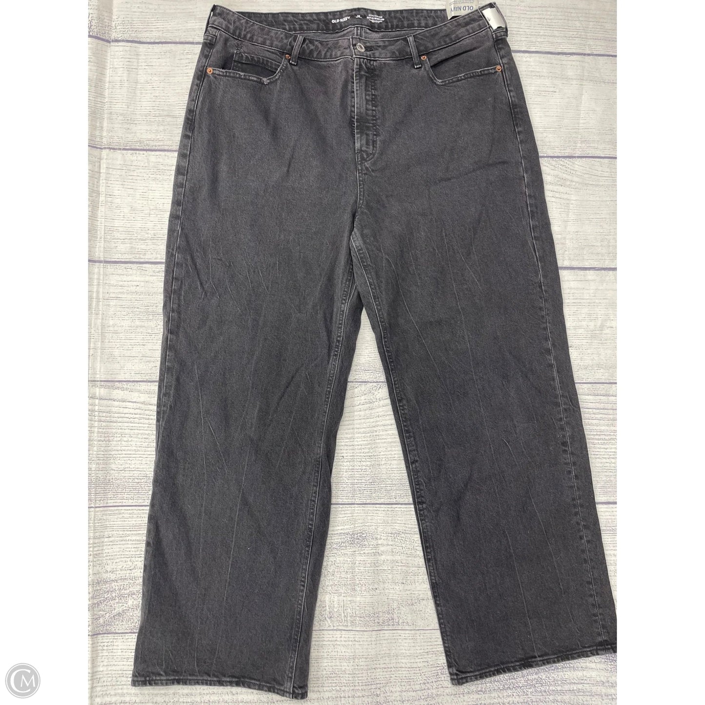 Jeans Wide Leg By Old Navy In Black Denim, Size: 18