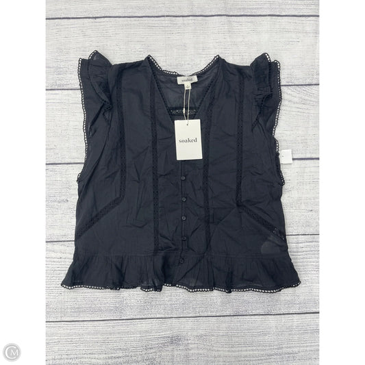 Top Short Sleeve By Clothes Mentor In Black, Size: M