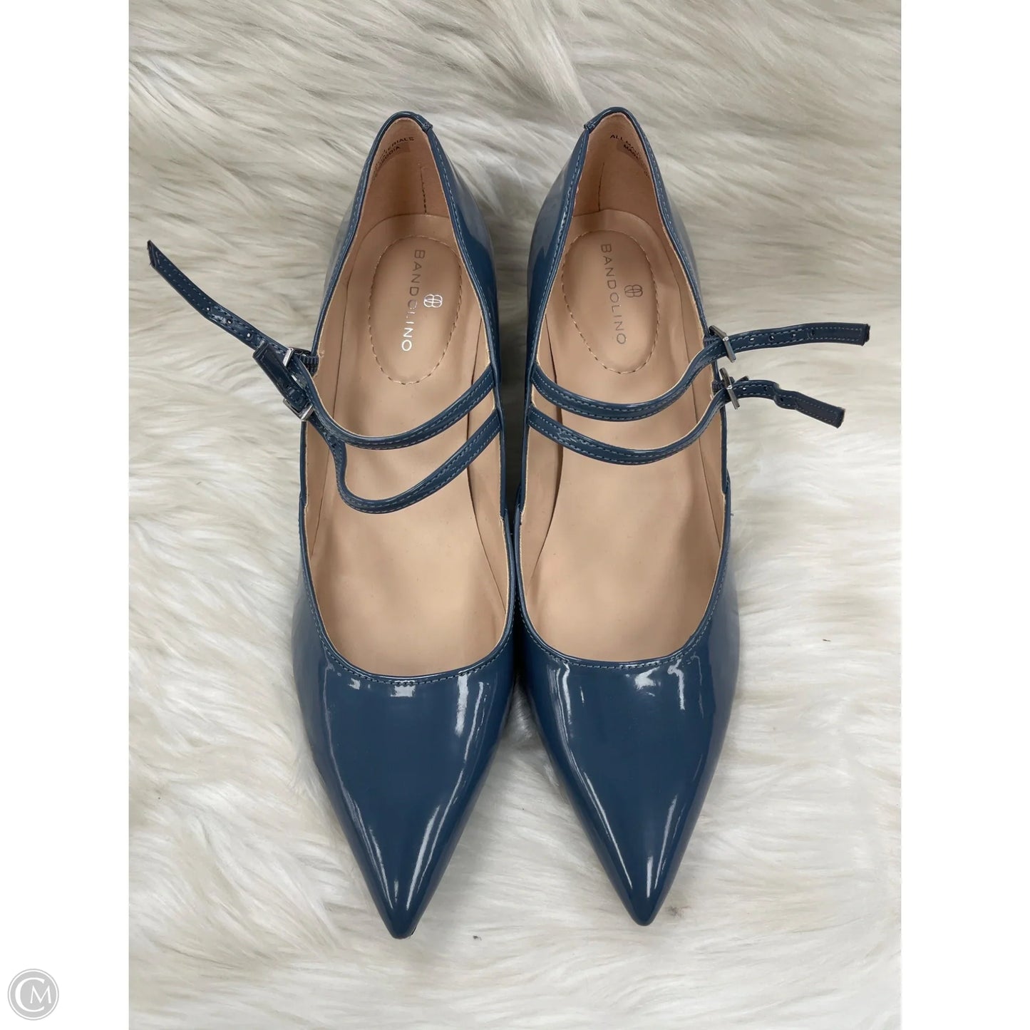 Shoes Heels Block By Bandolino In Blue, Size: 8