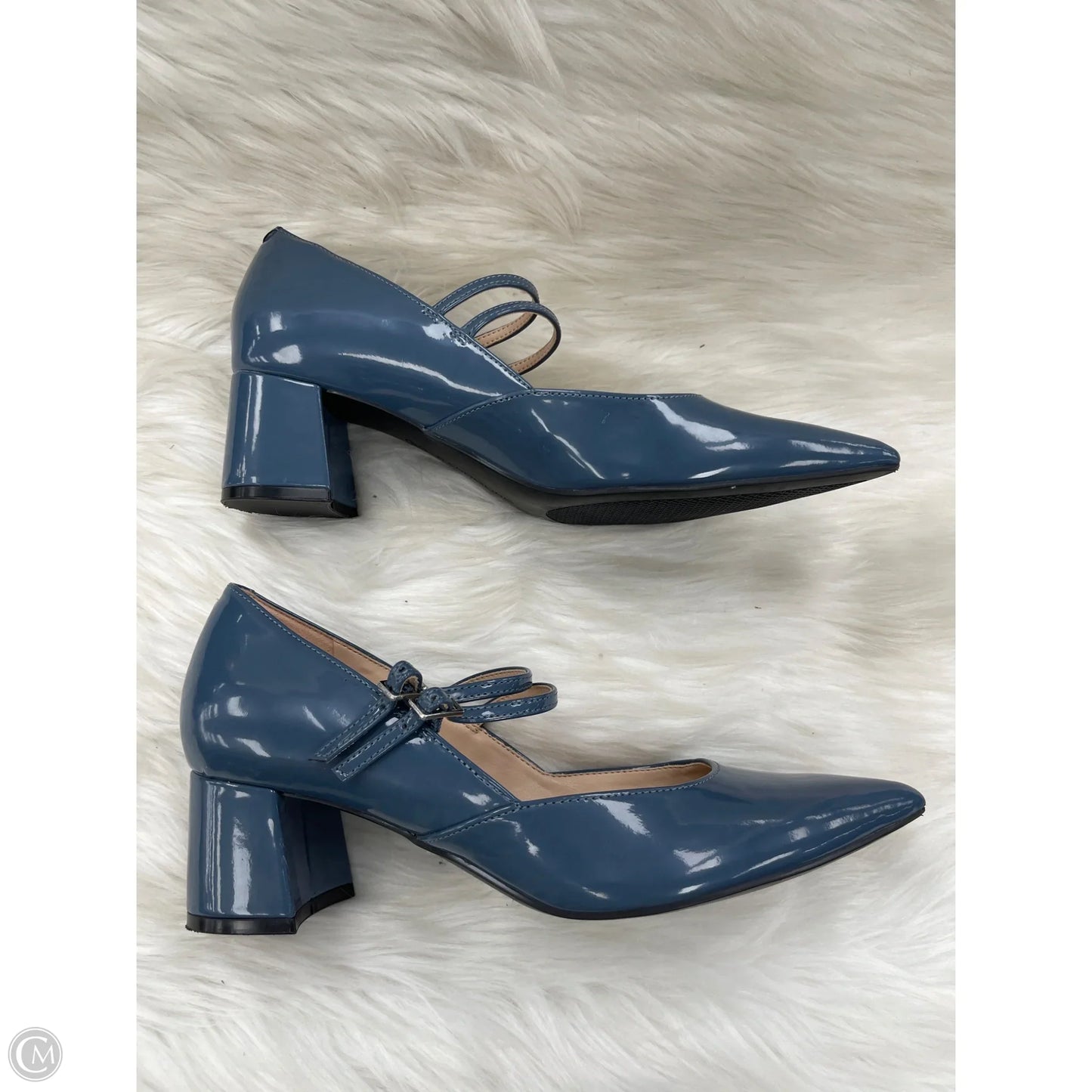 Shoes Heels Block By Bandolino In Blue, Size: 8