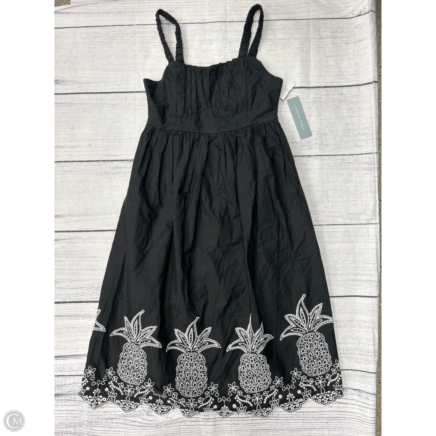 Dress Casual Midi By London Times In Black, Size: S