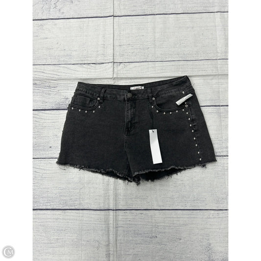Shorts By Vigoss In Black Denim, Size: 10