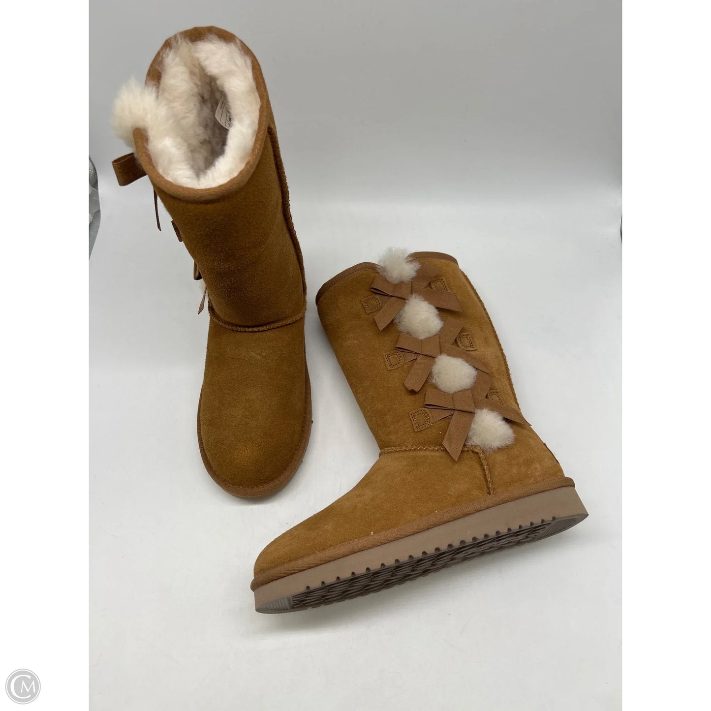Boots Mid-calf Flats By Koolaburra By Ugg In Brown, Size: 6