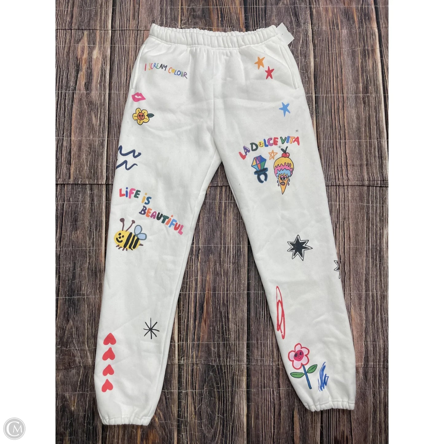 Pants Lounge By Clothes Mentor In White, Size: S