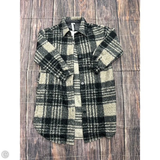 Coat Faux Fur & Sherpa By Grace + Karma In Plaid Pattern, Size: L