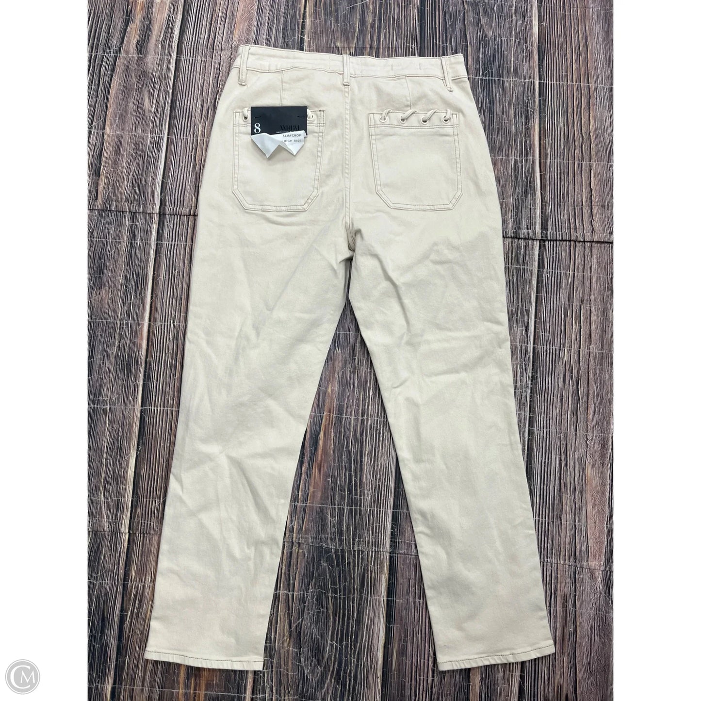 Pants Cropped By White House Black Market In Cream, Size: 8