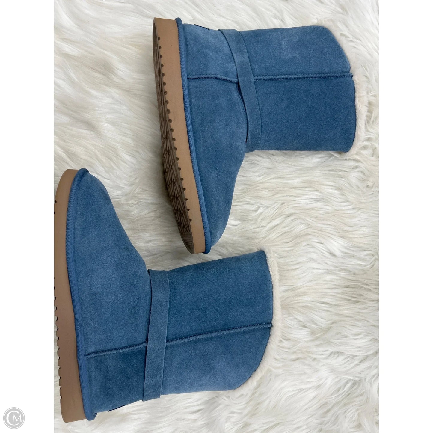 Boots Ankle Flats By Koolaburra By Ugg In Blue, Size: 10