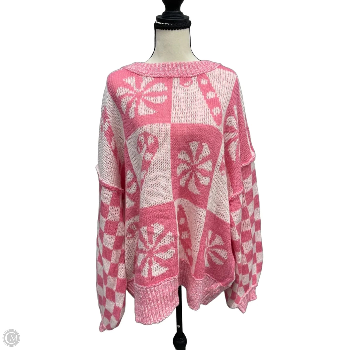 Sweater By Clothes Mentor In Pink, Size: Xl