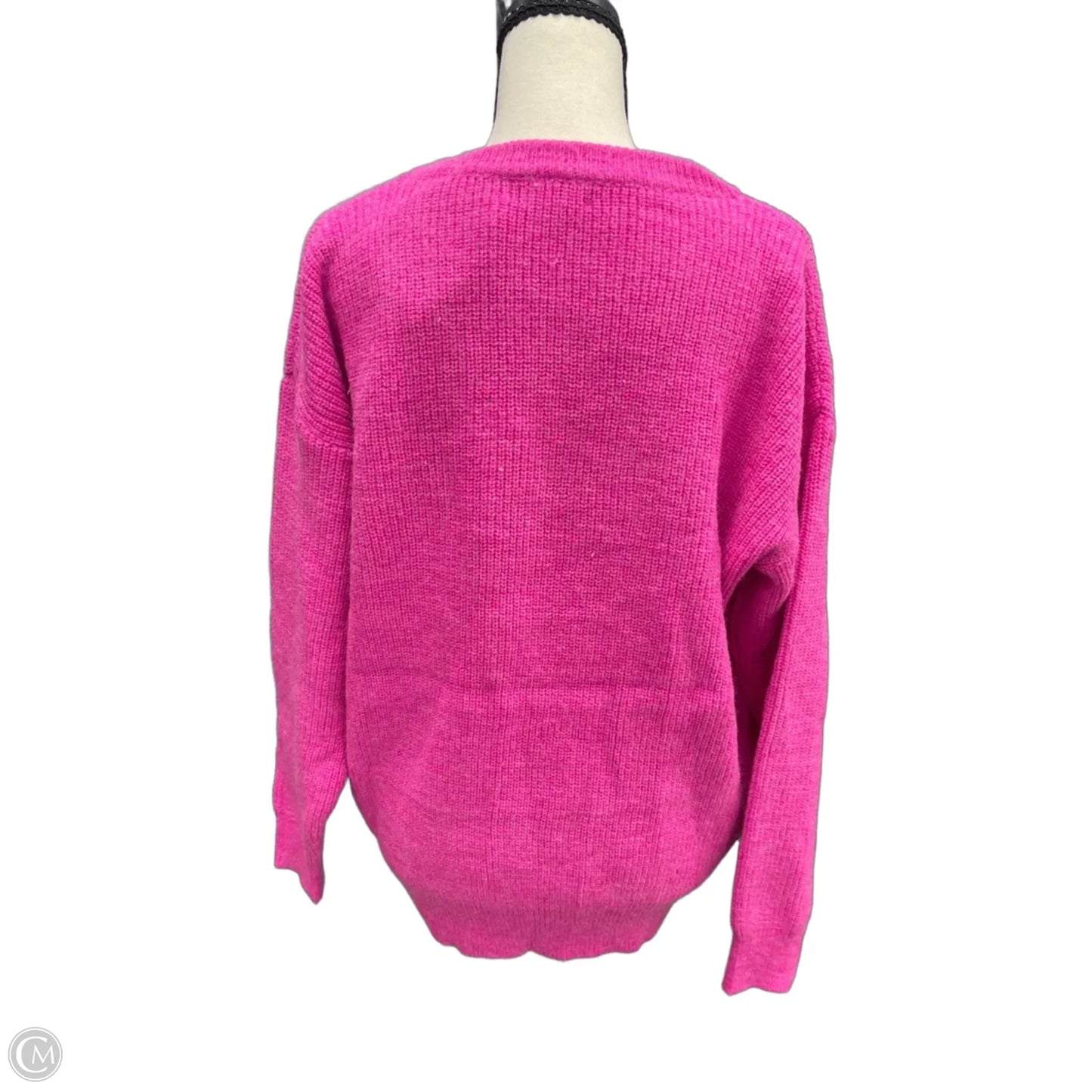 Sweater By Main Strip In Pink, Size: L