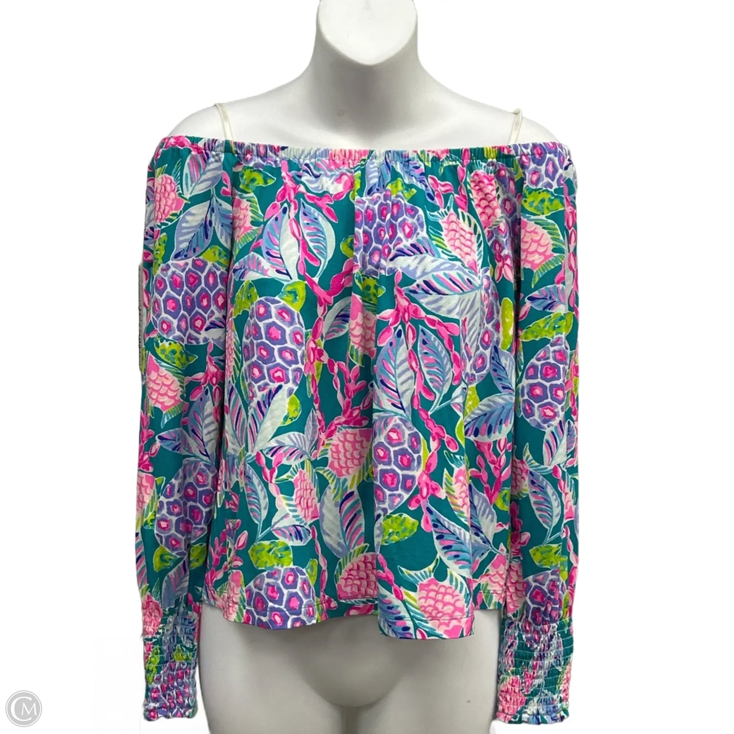 Top Long Sleeve Designer By Lilly Pulitzer In Multi-colored, Size: Xs