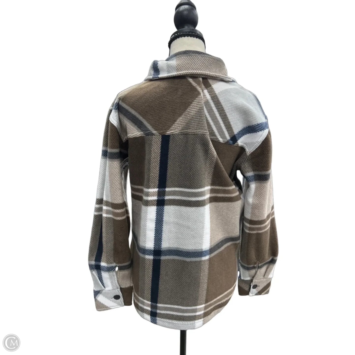 Jacket Shirt By Thread And Supply In Plaid Pattern, Size: S