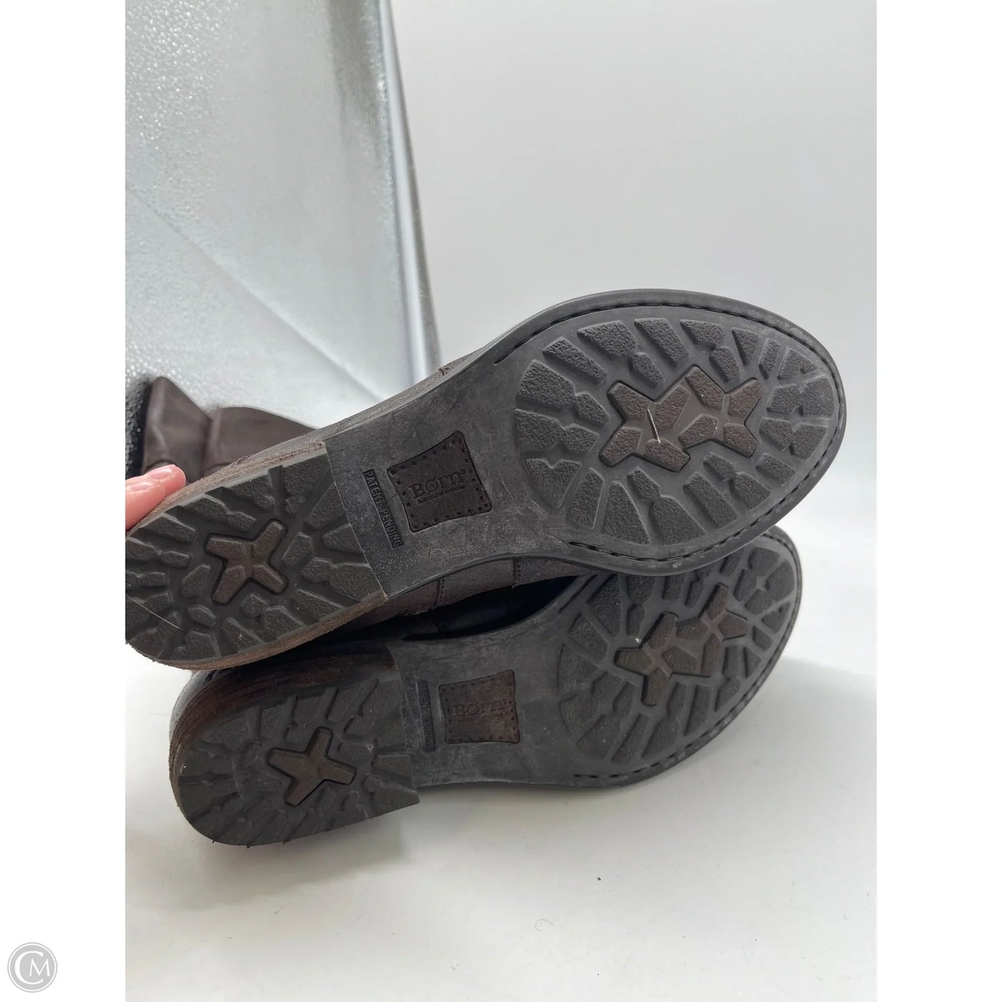Boots Knee Flats By Born In Brown, Size: 9.5