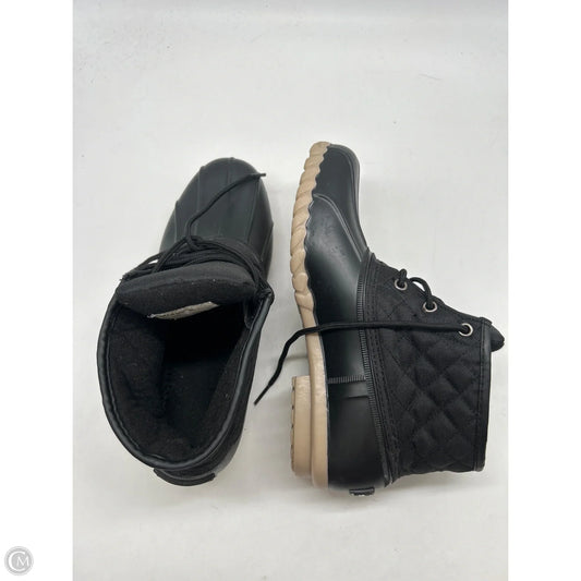 Boots Ankle Flats By St Johns Bay In Black, Size: 9