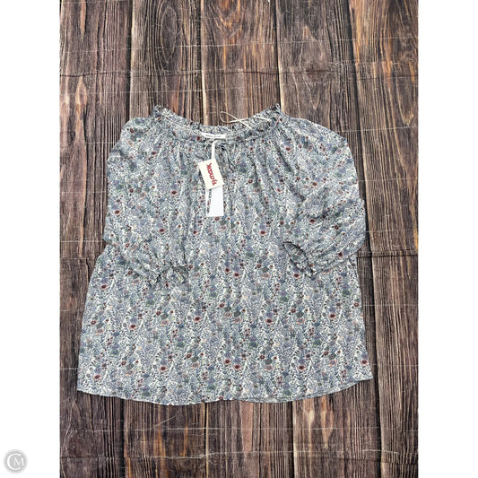 Top Long Sleeve By Rose And Olive In Floral Print, Size: 1x