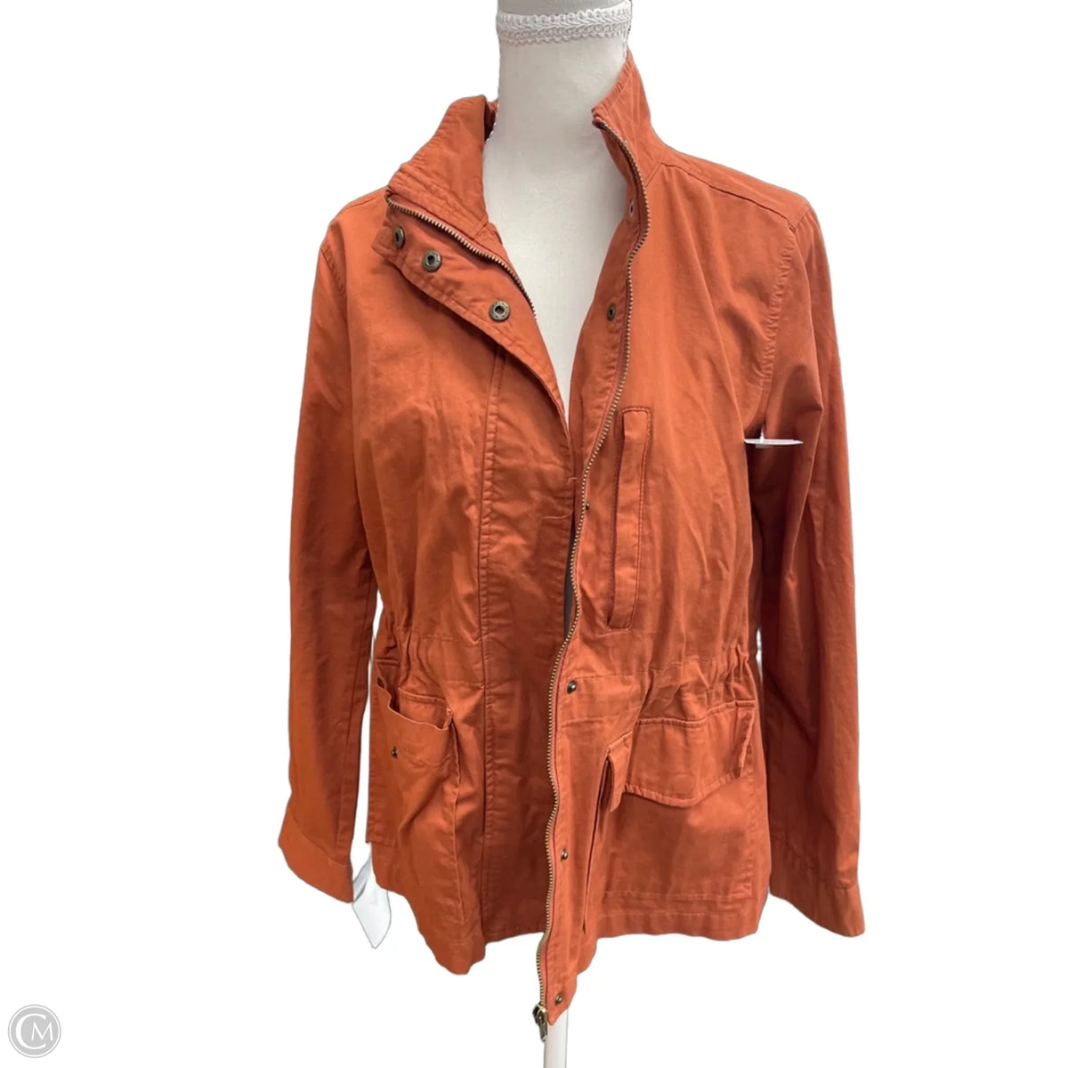 Jacket Utility By E&m In Orange, Size: S
