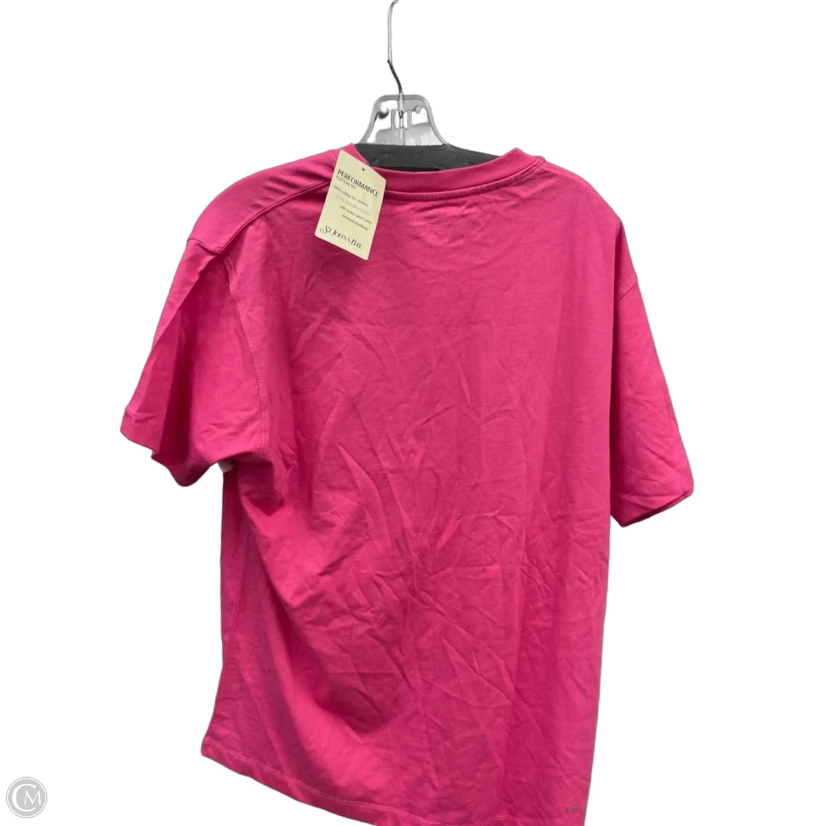 Top Short Sleeve Basic By St Johns Bay In Pink, Size: M