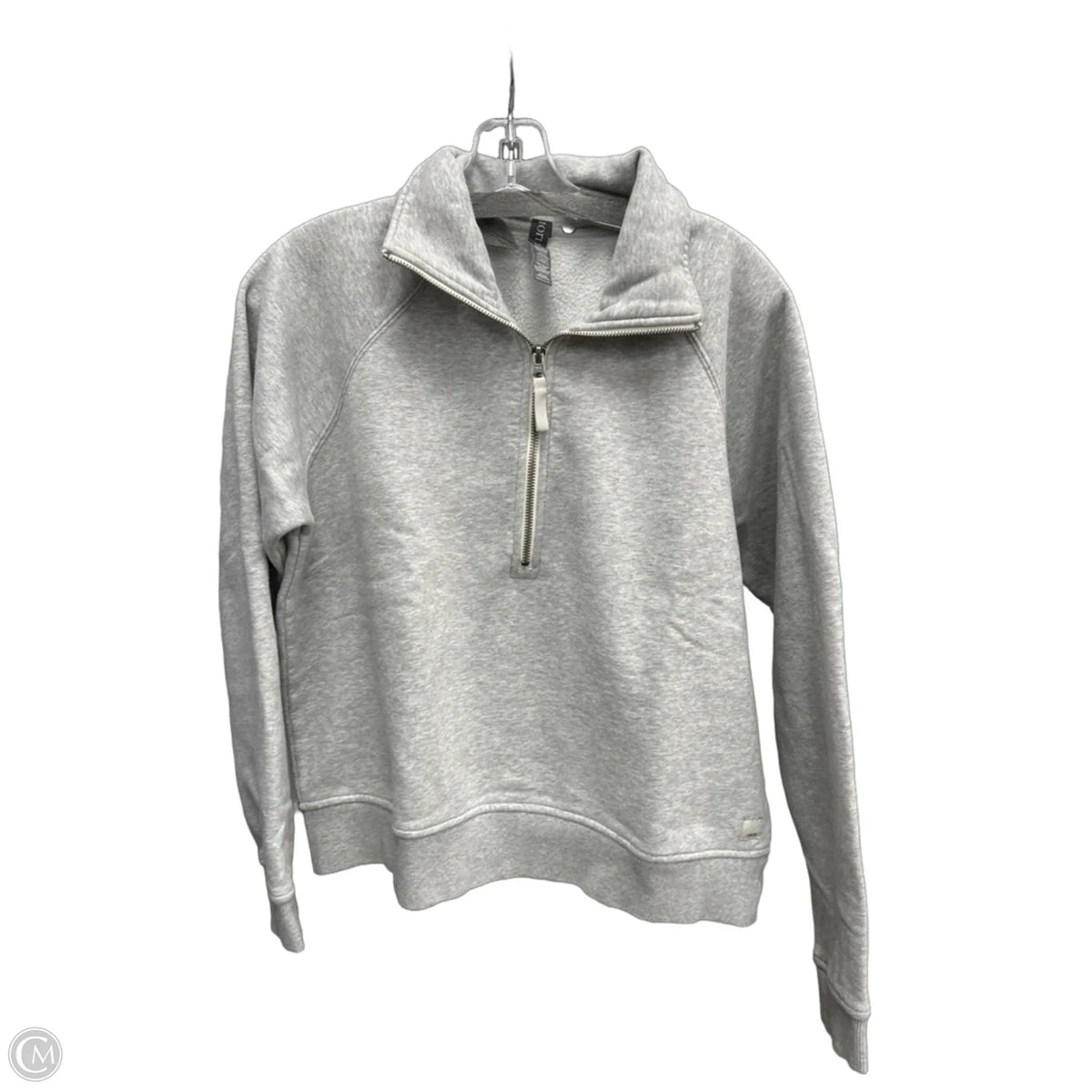 Sweatshirt Collar By Vuori In Grey, Size: S