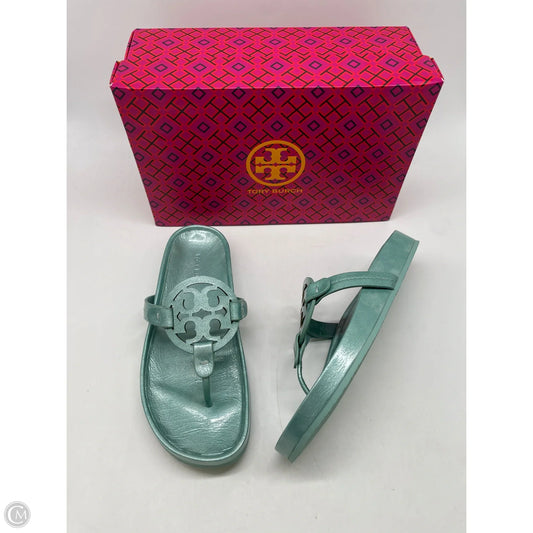 Sandals Designer By Tory Burch In Green, Size: 6.5