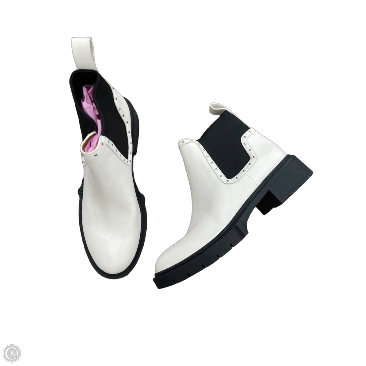 Boots Designer By Coach In White, Size: 6.5